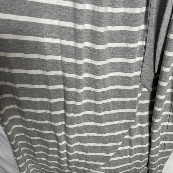 Maurices Stripe Tulip Hem Maxi Dress XXL gray and white - Picture 6 of 8